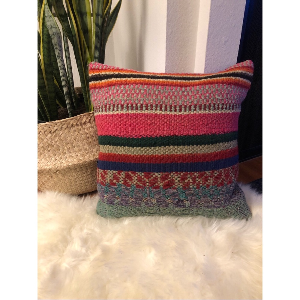 Vibrant Moroccan Throw Pillow